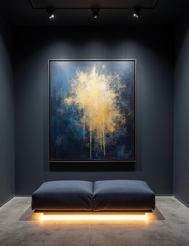 งานศิลปะสมัยใหม่ในแกลเลอรีระดับไฮเอนด์